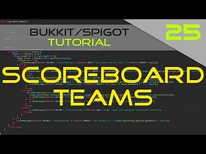 Minecraft Bukkit/Spigot Plugin Tutorial #25: Teams