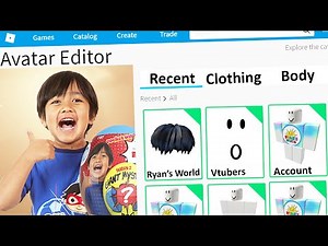 MAKING RYAN'S WORLD a ROBLOX ACCOUNT (Ryan's Toy Review, Vtubers)