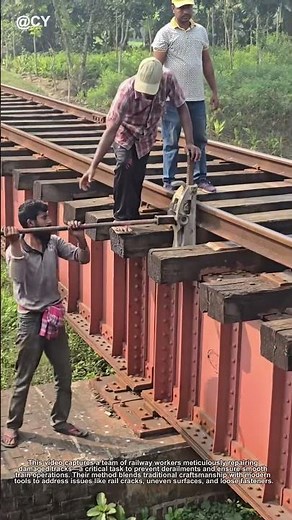 Railway Track Repair Crew in Action!🚜 | Precision Maintenance Techniques