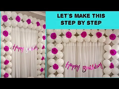 how to decorate birthday party at home/birthday decoration/Winnie Rogers DIY