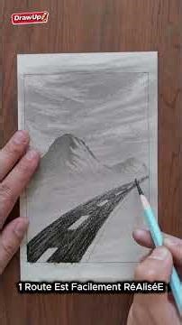 Dessiner une route en perspective facilement (débutant) ✏️ #dessin #paysagemagnifique #drawing