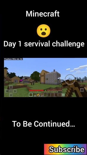 Minecraft First Day Survival Challenge | No Tools Only Hands| Full Gameplay kittu Gamer 1 #minecraft