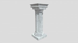 Greek column - 3D model by Castax