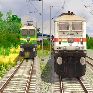 151K views · 3.3K reactions | Two Trains Crossing Each Other at Same Tracks FORKED RAILROAD | Mr OP Gaming | Facebook