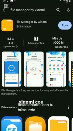 File manager by Xiaomi - App del día #shorts