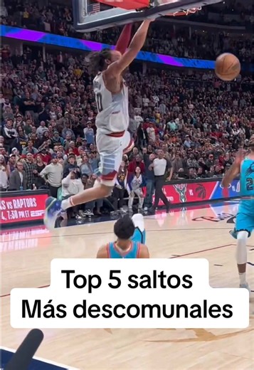 Top 5 saltos más descomunales en la NBA