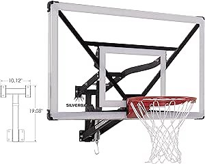 Silverback NXT 54" Wall Mounted Adjustable-Height and Fixed Basketball Hoop with QuickPlay Design
