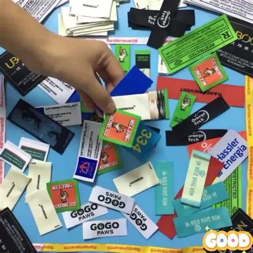 Garment Labels Print Custom Label Tags for Clothes Custom Garment Tag Organic Cotton Silk-Screen Printing Clothing Tags