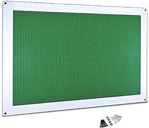 Creative QT Acrylic Playroom Panel - 24 in x 34 in, Green - Sensory Wall Activity Board & Building Toy for Toddler & Kid Play - Compatible with Lego Bricks