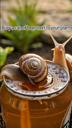 best way to get rid of snails in the garden #garden #tips #snails #beer #beerhack