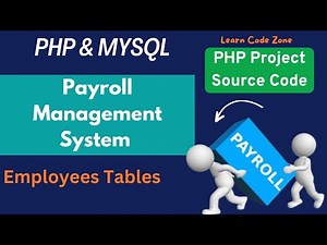 Payroll Management System in PHP MySQL | Employess Tables