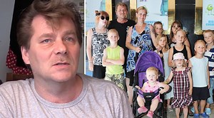 13-barnspappan Peter Norrström kan inte längre jobba – frun tvingas göra allt