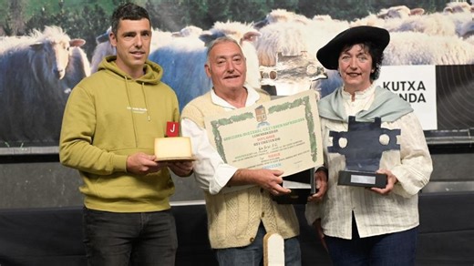 Txapela y oro para La Leze en el concurso de quesos Idiazabal de Ordizia