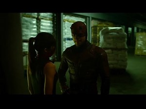 (Daredevil 2x07) Matt and Elektra fight the Yakuza at the trains