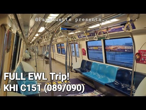 [Full EWL Trip!] KHI C151 (089/090) from EW1 Pasir Ris to EW33 Tuas Link