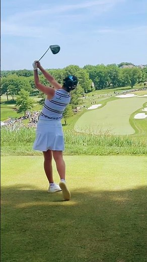 Perfect LPGA Golf Swing of Andrea Lee, slow mo | 2024 US Women’s Open, Lancaster CC Hole #3