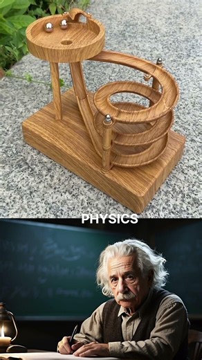 Amazing Wooden Marble Machine in Action #physics