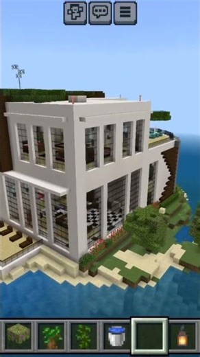Modern and waterfall house. How to build a modern house and a luxurious ship in a village