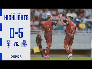SD Compostela 0 - 5 RC Deportivo Highlights