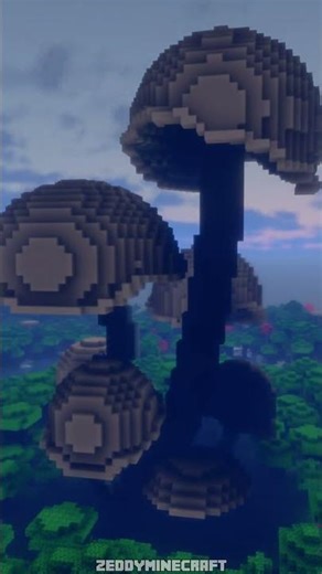 Giant Brown Mushroom Minecraft Mod #minecraft #minecraftmods