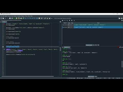 Definición y uso de diccionarios en Python | 10/23 | UPV
