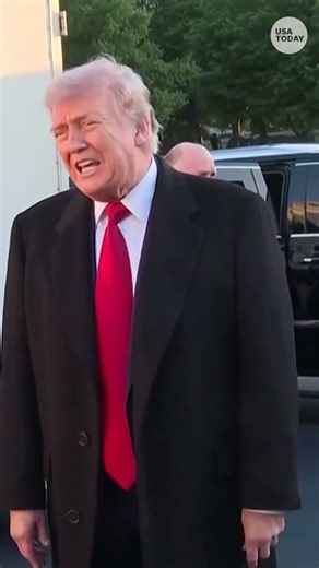 Trump drives across Lincoln Memorial reflecting pool. See video of visit.