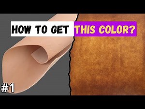 Learn the technique I use to dye veg tan leather (EASY)