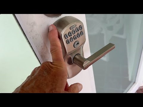How to remove and replace a Schlage Keypad Lock on a Hurricane Door