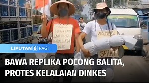 27K views · 343 reactions | Berita lainnya: https://bit.ly/3kmm1Xc Kecewa dengan Dinkes Kota Tangerang yang lalai memberi obat kedaluwarsa terhadap balita, dua orang warga Bopong replika pocong balita ke kantor Wali Kota Tangerang, Banten. Aksi moral itu sebagai bentuk kritik terkait kelalaian petugas. #Liputan6SCTV | Liputan6SCTV | Facebook