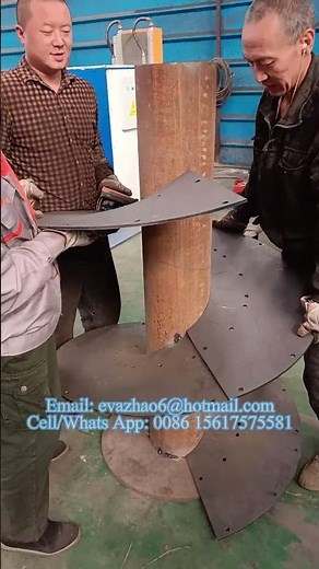 Sectional Spiral Flight Press Machine, Helix Flight Screw Conveyor Making