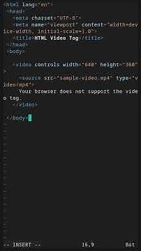How to Embed Videos in Web Pages #coding #programming #html #webdesign #html5