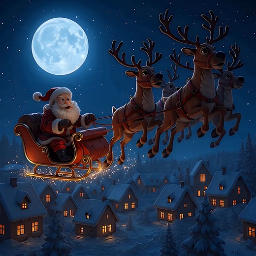 🎅 Mikulás szánja rénszarvasokkal 🦌 👉 https://megaport.hu/media/karácsony-christmas | Karácsony
