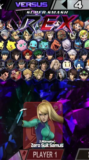 Super Smash REX - Zero Suit Colors & Skins #shorts #nintendo #smashbros #supersmashbros