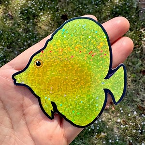 3" Yellow Tang /saltwater Reef Fish Sticker/ Coral, Reef and Sea Animal Art for Water Bottle, Laptop and Aquarium - Etsy