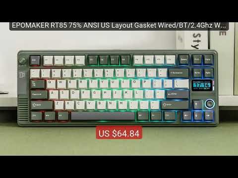 EPOMAKER RT85 75% ANSI US Layout Gasket Wired/BT/2.4Ghz Wireless M... — Best Deal 2026 | Shop Now!