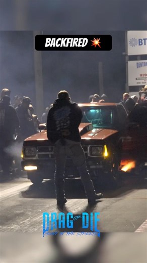 Nitrous Truck Big Back Fire #dragordie #dragracing #nitrous #chevy #noprep