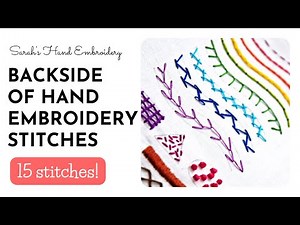 Backside of 15 Basic Stitches