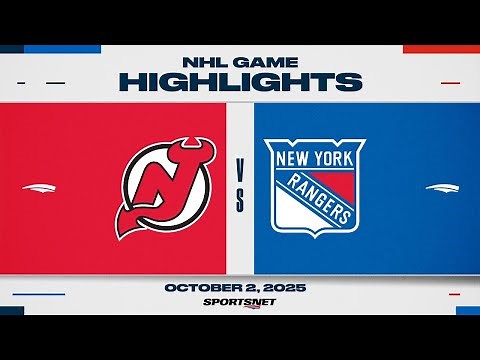 NHL Preseason Highlights | Devils vs. Rangers - October 2, 2025