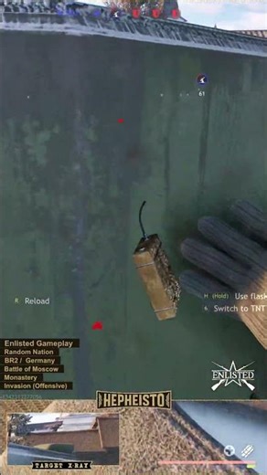 Partisan Destroys KV-2 with TNT Charge! #enlisted #shorts
