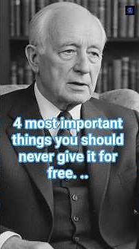 4 most important things you should never give it for free. #motivation #psychology #stoicism