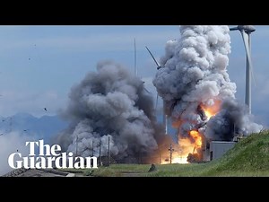 Japan space agency rocket engine explodes during test