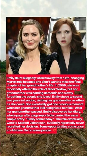 Emily Blunt Chose Her Dying Grandmother Over a $50 Million Role 💔