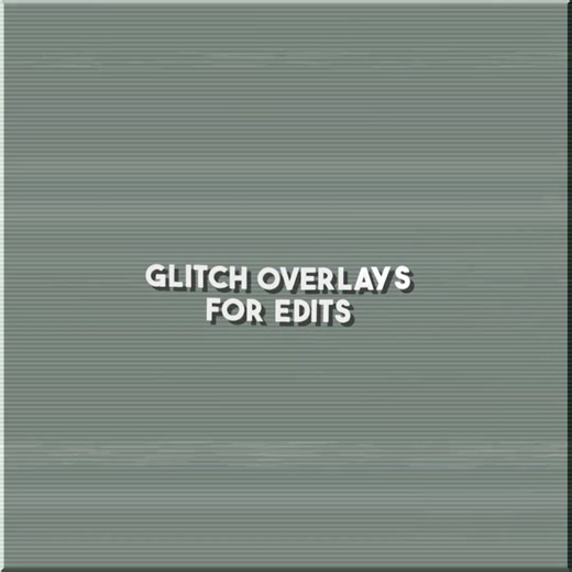 Glitch Overlay Packs for Editing Videos