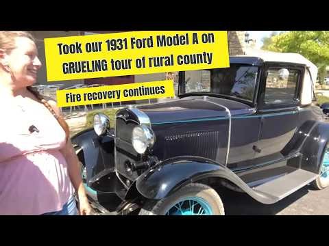 Ford Model A cars drive to FAMOUS old-west town & witness HUGE fire aftermath