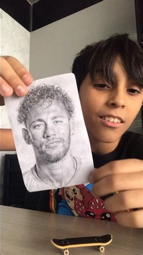 Desenho do Neymar realista