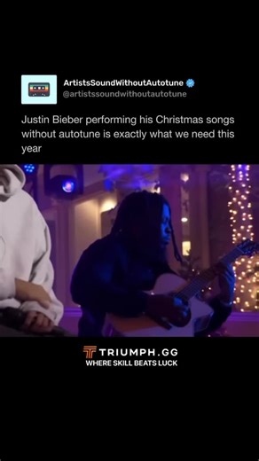 How Artists Sound Without Autotune on Instagram: "He never needed auto tune #justinbieber #pop #vocals #christmas"
