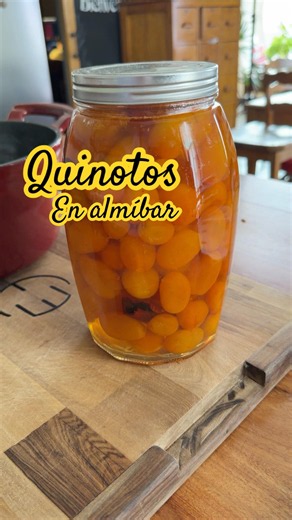Quinotos en almíbar con canela