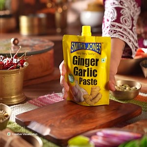 Add freshness to your tadkas with the aromatic Smith & Jones Ginger Garlic Paste the No.1 Cooking Paste in India! Order now to add flavour and fragrance to your everyday dishes. | Smith&Jones