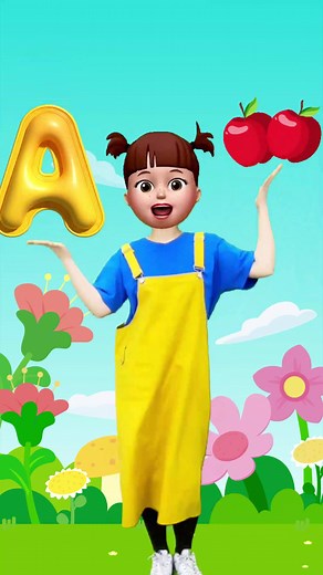 The ABC Song - A～F#nurseryrhyme #kidssong #littledance #babysong #abc #learnabc #forkids #kidstiktok #fyp