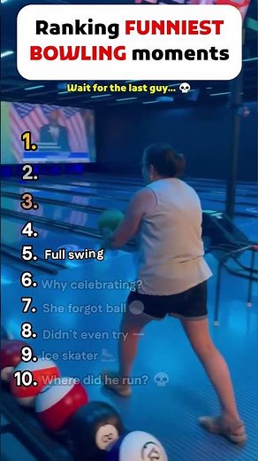 Ranking the Funniest Bowling Moments😂 Top 10 Hilarious Fails